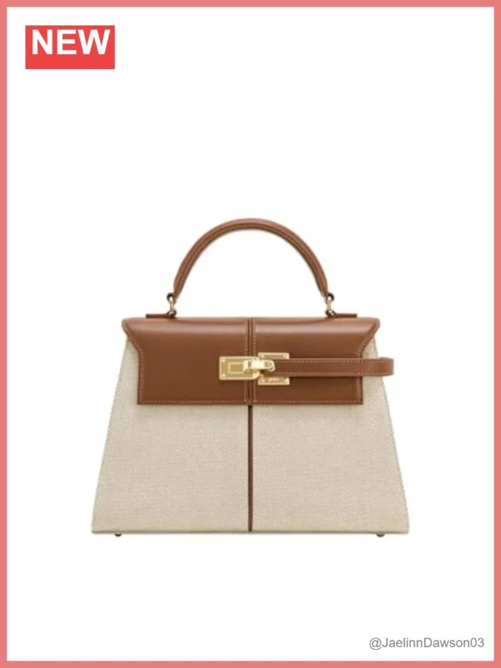 Vegan Leather Top Handle Satchel Bag with Adjustable Crossbody Strap